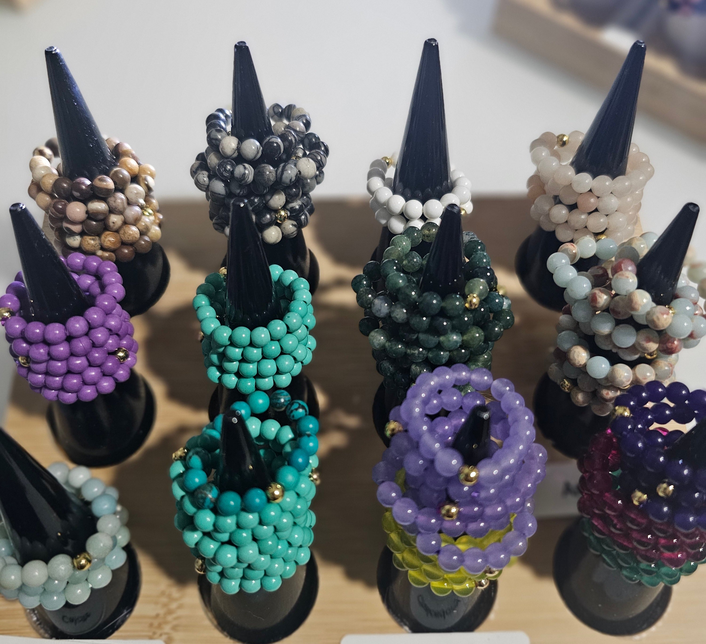 Crystal Adjustable Rings