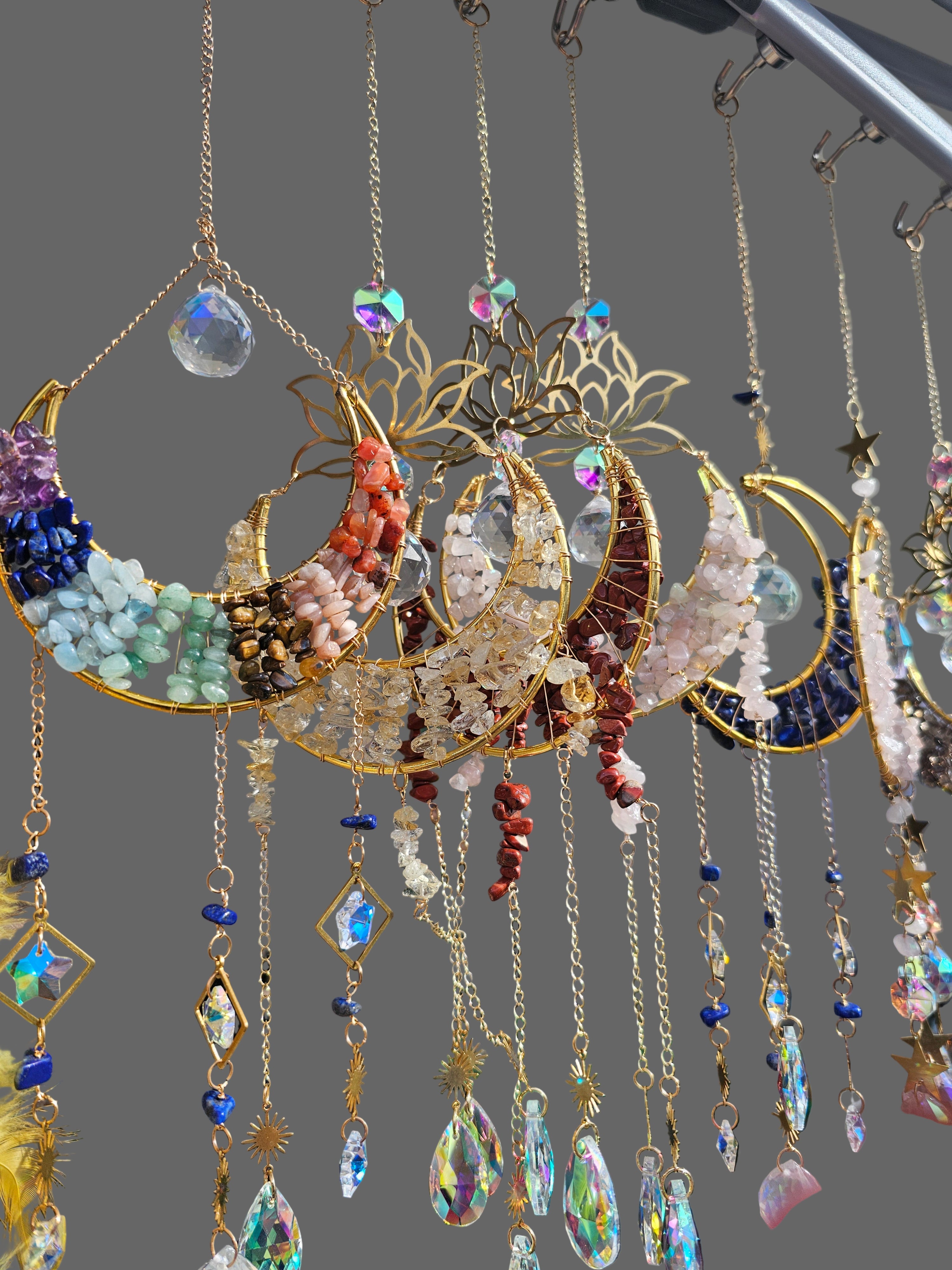 Life tree and moon dream catchers